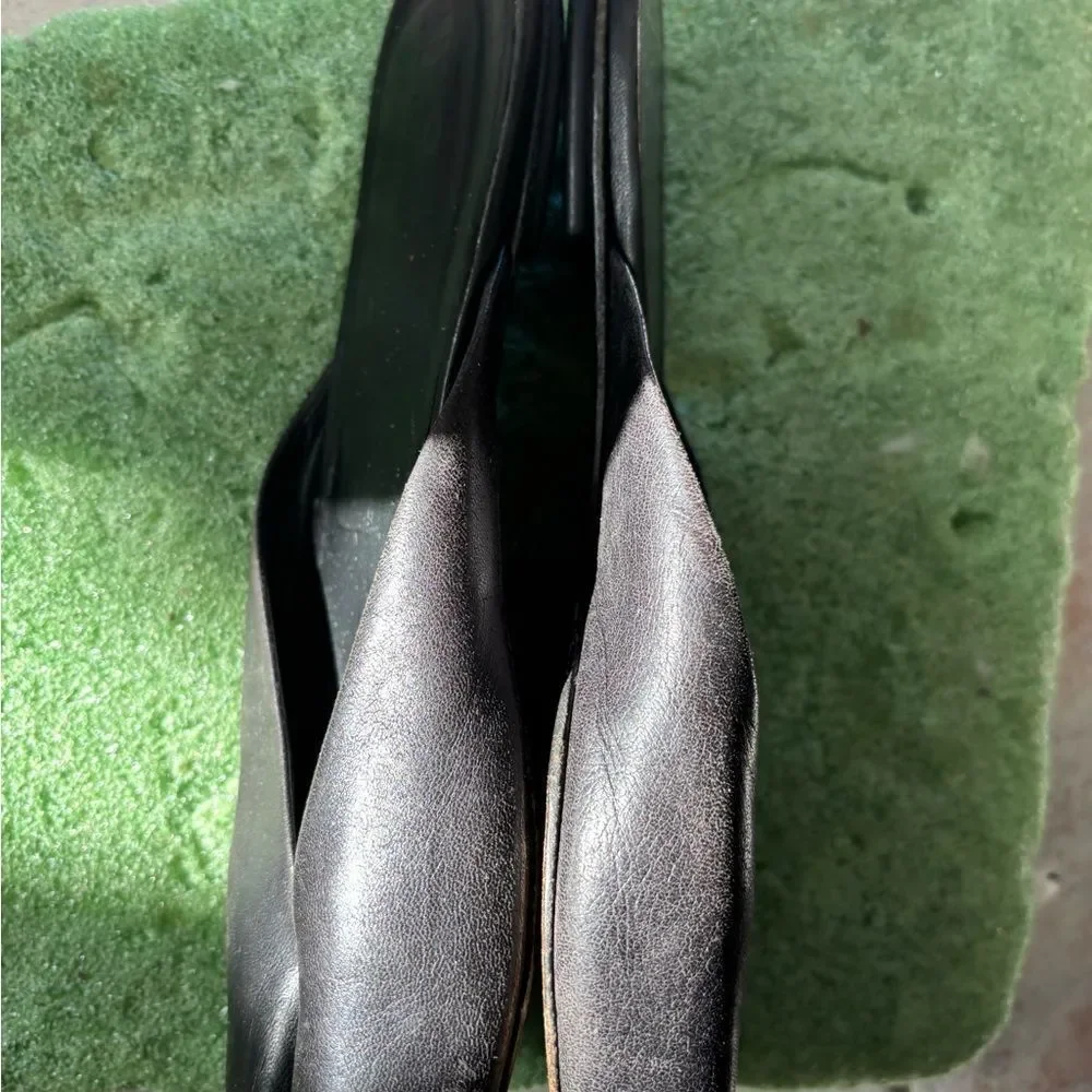 Jil Sander flats cut out sandals pointy toe shoes slip on dress slides open toe